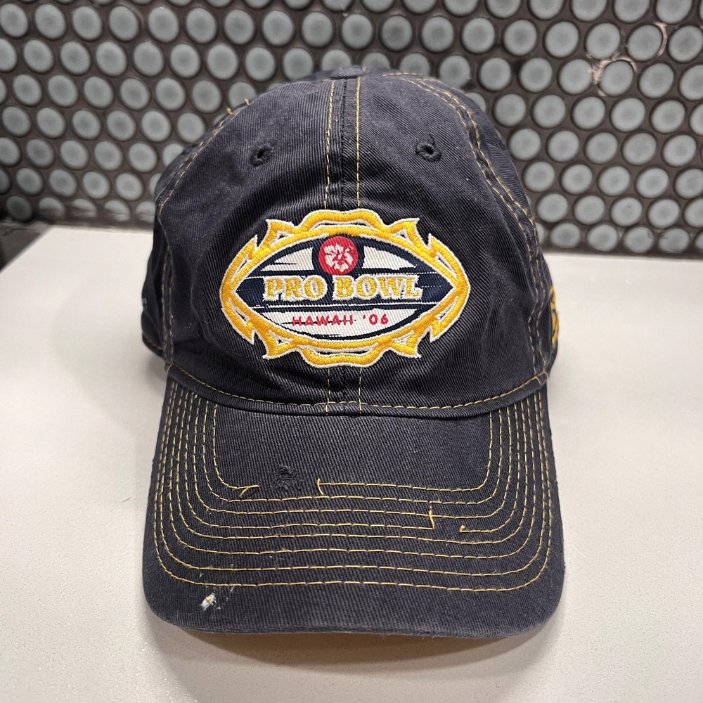 2006 NFL AFC NFC Pro Bowl Hawaii Adjustable Hat Cap Vintage All Star Game BLACK‎